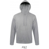 SOL´S SNAKE / Unisex mikina s kapucňou - grey melange XL