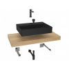 Swiss aqua technologies Koupelnová sestava SAT s deskou pod umyvadlo Dolce 100x8x50 cm dub halifax KSETDO15