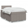 Box spring postel s matrací taupe 120x190 cm textil Hnědošedá 3289304
