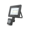 Reflektor LED 10W+PIR 4000K čierny FOREVER IP65 PR2
