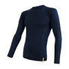 Pánske funkčné tričko s dlhým rukávom SENSOR Merino DF deep blue S