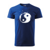 Sablio Tričko s potlačou Yin Yang - modré 4XL