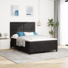 vidaXL Box Spring Postel s Matracom Čierna 140x200 cm Zamat 3339772