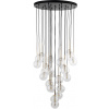 TK Lighting Nilos závesné svietidlo x W čierna-zlatá 10099