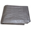 Toptrade Plachta krycia 2 x 5 m strieborná, s kovovými okami, 100 g/m2, 600368