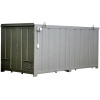 Skladový oceľový kontajner so záchytnou vaňou, 160x235x235 cm