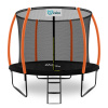 INLEA ULTIMATE Jump trampolína s vnútornou ochrannou sieťou 305 cm - čierna/oranžová