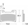 Brzdové destičky Brembo přední YAMAHA FZR 1000 R (EXUP) rok 92-93