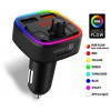 CONNECT IT CarRGB Bluetooth transmitter, 2xUSB+MicroSD, ČERNÝ CCC-9090-BK