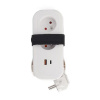 Solight PP155C-PD20 2z + USB A+C 20W PD, cestovní prodlužovací přívod 1.5m, bílý