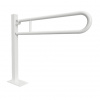 BEMETA - HELP: Sklopné madlo ukotvené do zeme 850 mm, biele, s krytkou 301507323