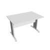 Hobis Rokovací stôl Cross, 120x75,5x80 cm, biely/kov