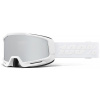 100% OKAN HiPER Goggle - White/Silver - Mirror Silver Lens