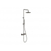 Ravak Espirit - Sprchový set s termostatom, priemer 25 cm, kefovaný grafit X070497
