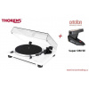 Thorens TD 201 White + Ortofon Super OM 5E (Audiofilný gramofón pre náročných poslucháčov so vstavaným PHONO MM predzosilňovačom a prenoskou Ortofon)