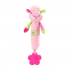 BabyOno plyšová hračka s pískátkem a hryzátkom Sweet Lambie ružová