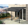Pergola 618 x 305 cm (čierná+šedý polykarbonát)