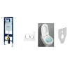 Geberit Duofix Special set - Sigma 01 tlačidlo + Villeroy O.Novo + sedadlo + izolácia