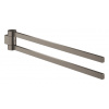 Grohe Selection - Dvojitý držiak na uteráky, otočný, kefovaný Hard Graphite 41063AL0