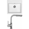 Set Sinks (dřez Solo 560 Milk 28 + baterie Enigma S Milk 28) SO56028ENSGR28