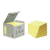 Post-it recyklované, 76x76 mm, žlté