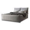 Manželská boxspring posteľ s úložným priestorom Monta 180x200 - svetlosivá