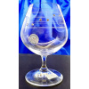 LsG-Crystal Skleničky na koňak 12 x Swarovski krystal ručně broušené dekor Claudia Lara-523 400 ml 2 Ks.
