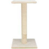 Škrabací stĺpik BEANA s odpočívadlom, 9 cm / 69 cm, sisal/plyš, béžová