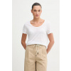 United Colors of Benetton tričko dámske ľanové 3TKED10D8 biela M