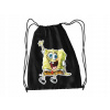 Batohová športová taška na topánky na výcvik PE Black (Športové tašky-wf-topánky na topánky-spongebob rozprávka)