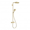 Hansgrohe Raindance Select S - Showerpipe 240 1jet PowderRain s termostatom, leštený vzhľad zlata 27633990