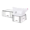 Vákuové vystužené látkové úložné boxy na oblečenie v súprave 2 ks 50x65x27 cm Life – Compactor