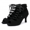 Jazdecké rukavice QHP Black S. (Čierne šnurované tanečné topánky 7,5 cm)