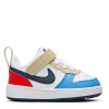 Nike Court Borough Low 2 Baby/Toddler Shoe White/Blk/Red C4 (20)