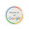 NFC nálepka NTAG213 30mm Google recenzia biela