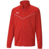 Puma Flísové mikiny Teamrise Training Poly Jacket Jr Červená