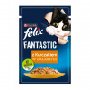 PUI FELIX Fantastic s kuracím mäsom v želé - vlhké krmivo pre mačky - 85g