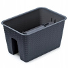 Prosperplast RATOLLA Truhlík na zábradlie 39,6x27,2x22,5cm antracit DRLB400