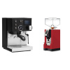Rancilio Silvia BC PID, black + Eureka Mignon Perfetto, CR ferrari red