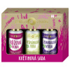 Purity Vision Kvetinová ružová voda s regeneračným účinkom 100 ml + jemná čistiaca voda s harmančekom 100 ml + upokojujúca levanduľová voda 100 ml darčeková sada