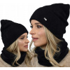 Alur Jeseň/Zima AL3 čierna súprava komínovej čiapky (rolák). (Alpaka Set Cap Dised Black Chimney AL3)