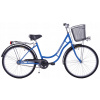 Mestsky bicykel - Dámsky mestský bicykel 26 mužský retro modrý kôš (Dámsky mestský bicykel 26 mužský retro modrý kôš)