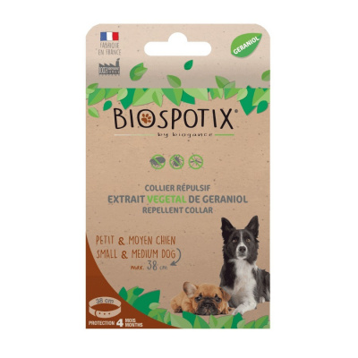 Obojok BIOGANCE Biospotix Small dog S-M s repelentným účinkom 38 cm (do 30 kg)