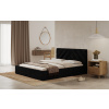 Posteľ Prato 160x200 čierna s úložným priestorom