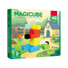 Magnetická stavebnica Unicubo, 48 farebných kociek