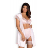 OBSESSIVE Dámsky župan Girlly peignoir S/M