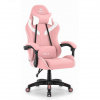 Ružové kožené herné kreslo HELLS CHAIR HC-1007 2.0, HC__5907196010866