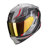 Moto přilba SCORPION EXO-1400 AIR ATTUNE šedo/černo/červená - Velikost S