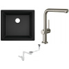 Súprava kuchynská batéria Hansgrohe Talis M54 72809800, granitový drez Hansgrohe S 51 43431170, 43921800