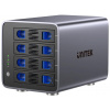 Unitek RAID kryt pre 2,5'/3,5'' SATA disk 8 režimov 80TB USB-C